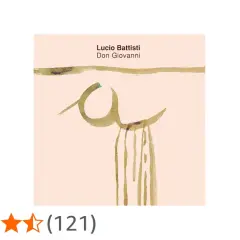 Copertina album "Don Giovanni" di Lucio Battisti, con un disegno astratto e acquerellato.