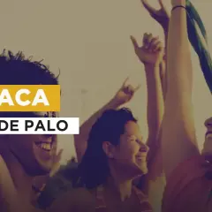 La flaca canzone risuona mentre un gruppo di amici festeggia con le braccia alzate e un drappo verde svolazzante.
