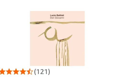 Copertina album "Don Giovanni" di Lucio Battisti, con un disegno astratto e acquerellato.