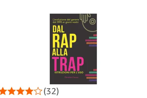Copertina libro "Dal Rap alla Trap: Istruzioni per l'uso", che esplora la differenza tra i generi musicali e la loro evoluzione dal 1990.