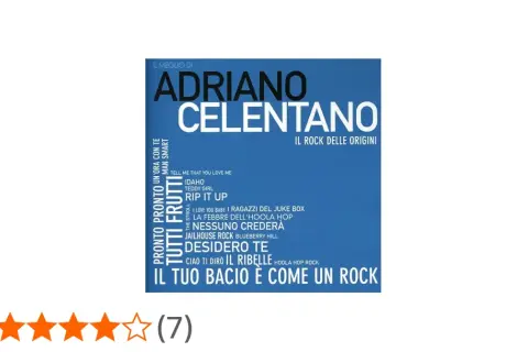 Copertina dell'album di Adriano Celentano "Il meglio di Adriano Celentano - Il rock delle origini".