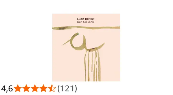 Copertina album "Don Giovanni" di Lucio Battisti, con un disegno astratto e acquerellato.