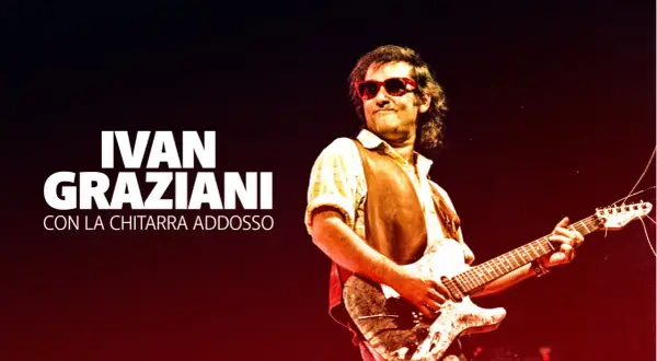 Ivan Graziani, con la chitarra addosso, supera ogni limiti con la sua musica.
