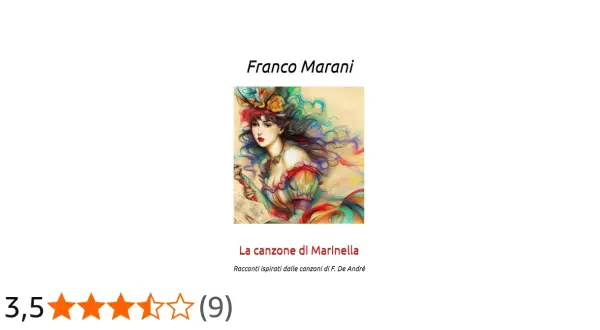 Illustrazione di una donna con capelli colorati, ispirata a "La canzone di Marinella".