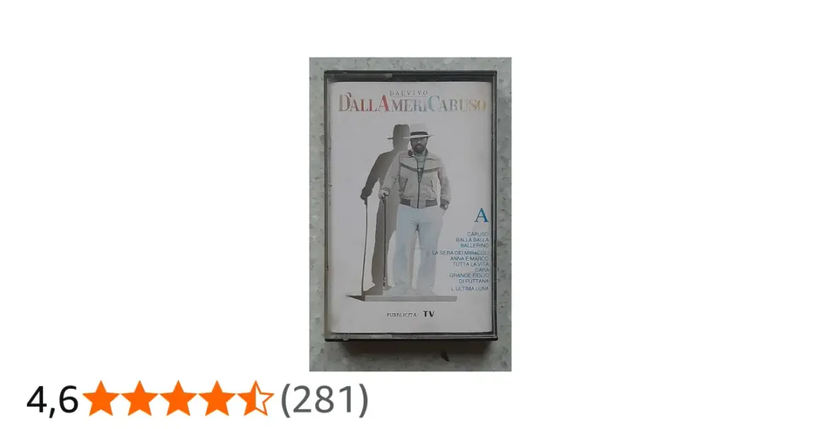 Cassetta "Dall'America Caruso" di Lucio Dalla. Quanti dischi ha venduto Lucio Dalla? Questo album è un tassello della sua immensa carriera.