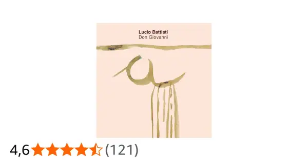 Copertina album "Don Giovanni" di Lucio Battisti, con un disegno astratto e acquerellato.