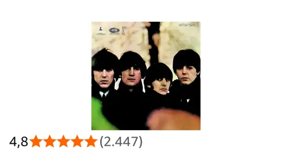 Copertina dell'album dei Beatles "Beatles for Sale", con i quattro membri in primo piano.