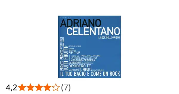 Copertina dell'album di Adriano Celentano "Il meglio di Adriano Celentano - Il rock delle origini".