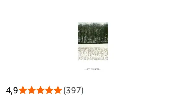 Foresta invernale spoglia e campo innevato, evocano l'atmosfera Joy Division.